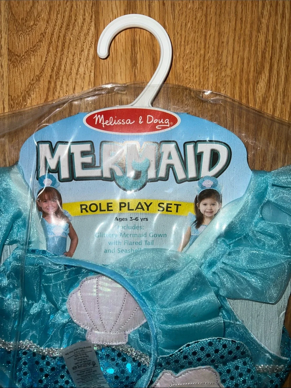 Melissa & Doug Teal and Turquoise Mermaid Costume Set